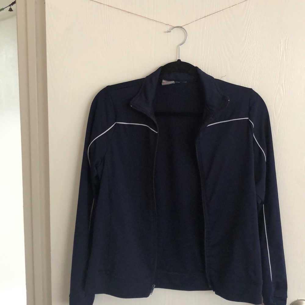 Navy Blue Athletic Jacket